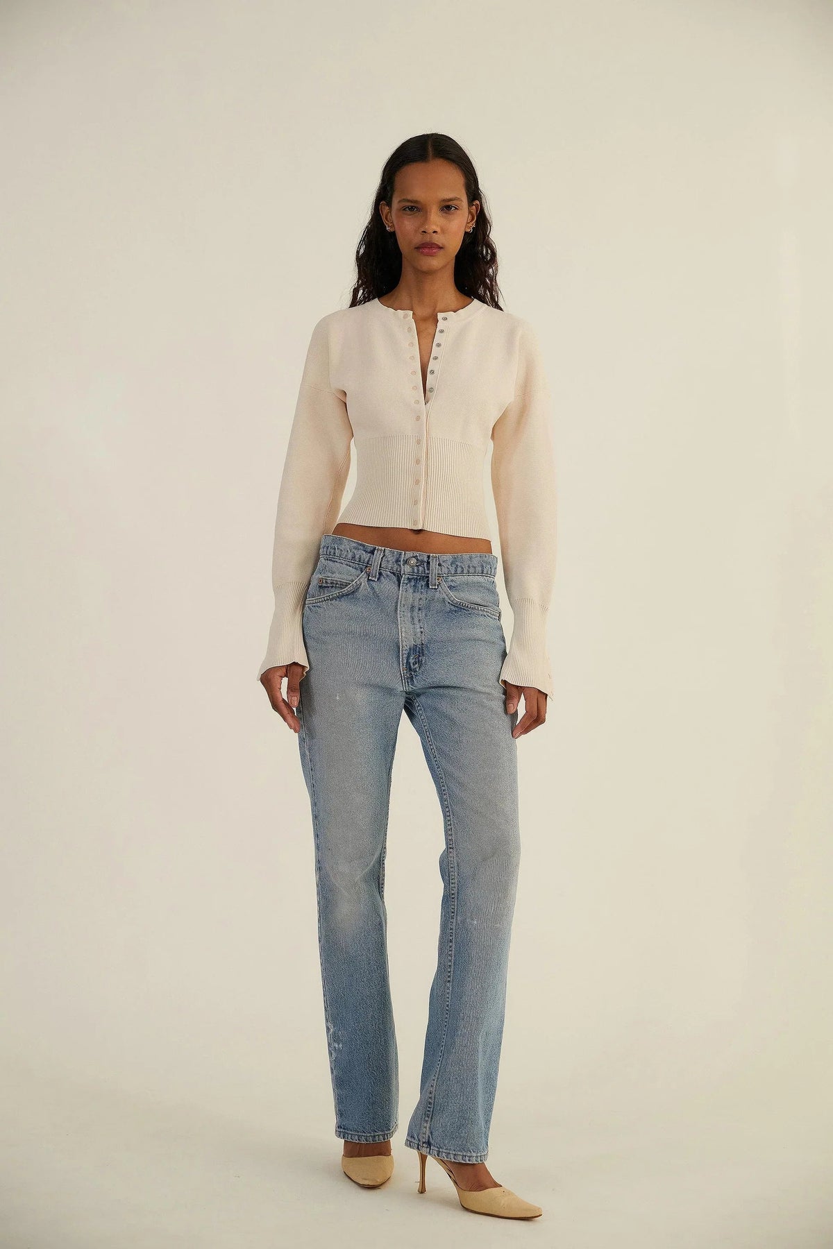 Mara | Women’s Cropped Button-Up Cardigan