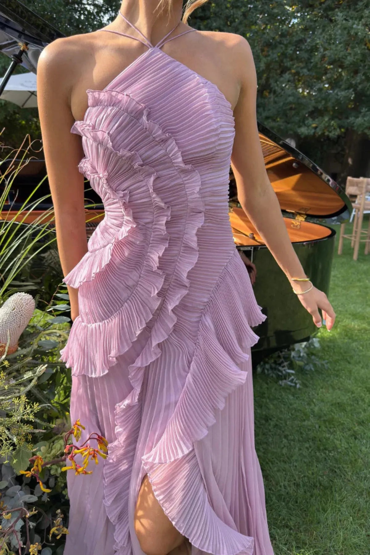 Sienna | Women’s Ruffled Halter Maxi Dress