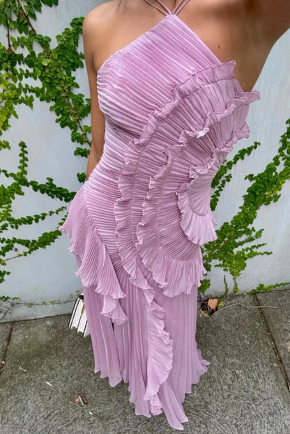 Sienna | Women’s Ruffled Halter Maxi Dress
