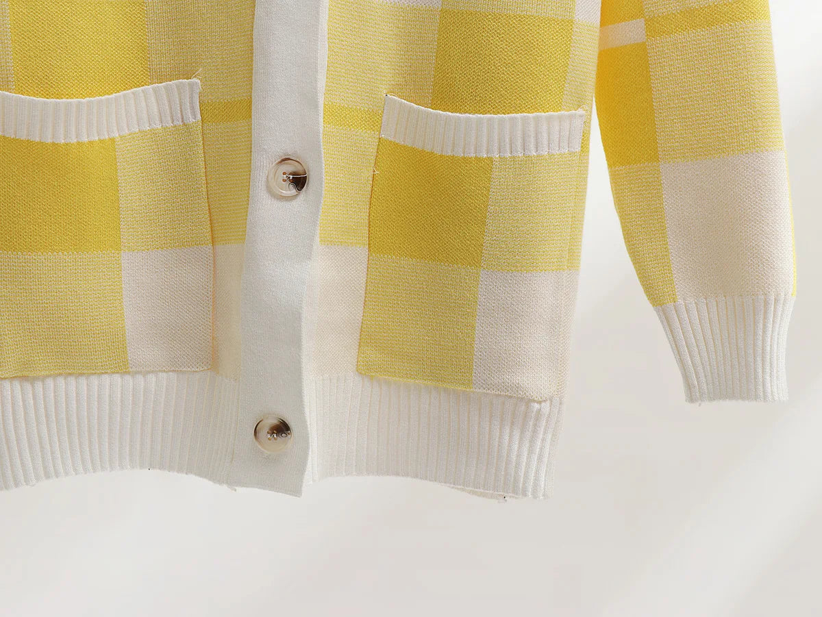 Zyrell | Women’s 3-Piece Plaid Knit Set