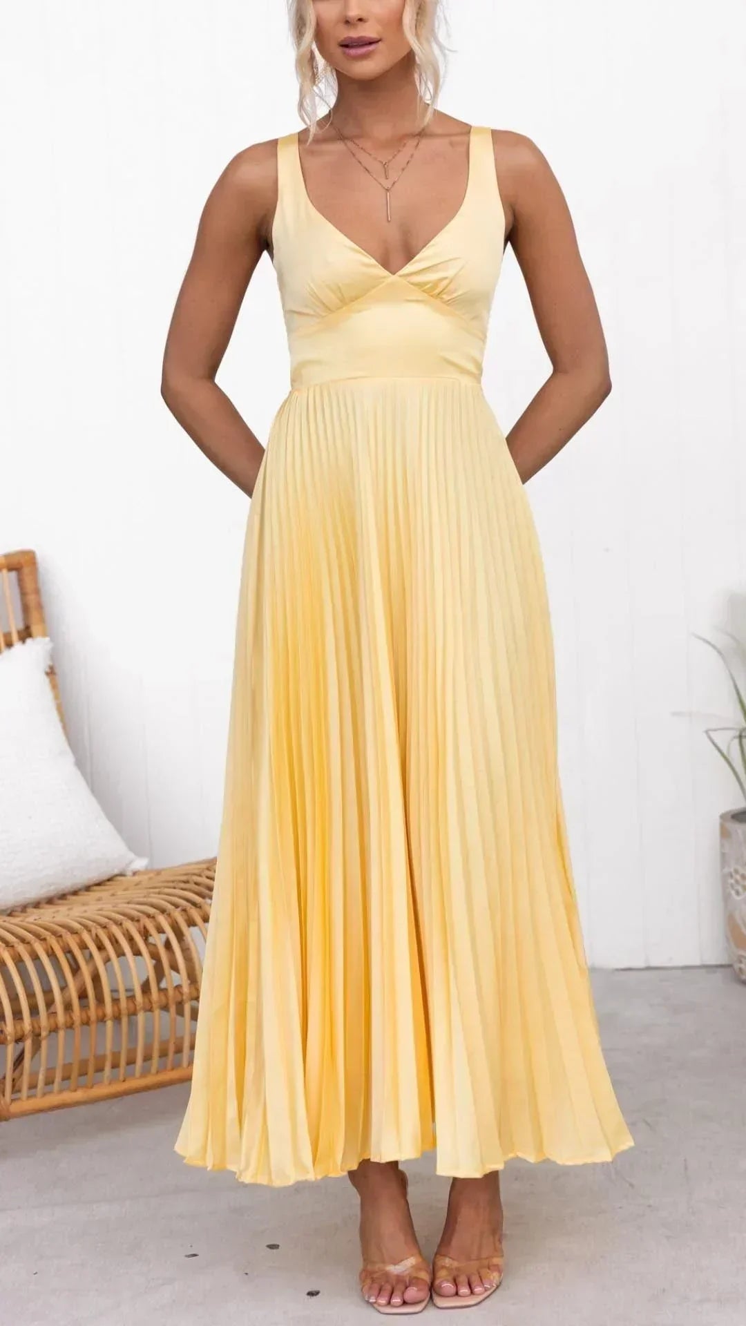 Cressida | Women’s Summer Pleated Maxi Dress