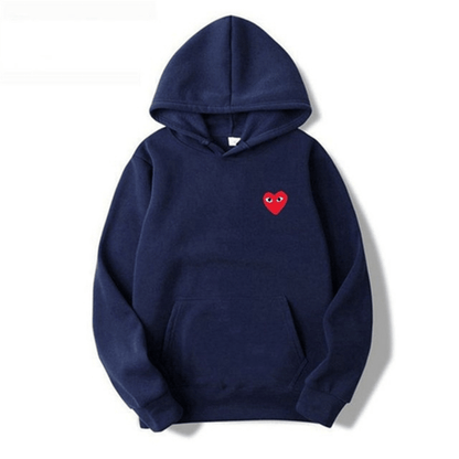 Amora | Unisex Cotton Heart-Logo Hoodie