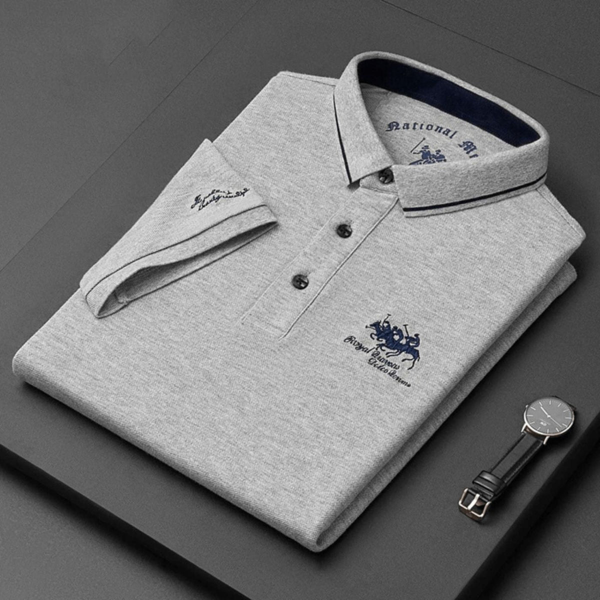 Abel | Men’s Classic Embroidered Polo Shirt