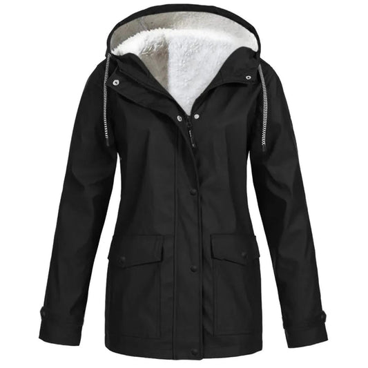 Arden | Waterproof Hooded Fleece-Lined Jacket