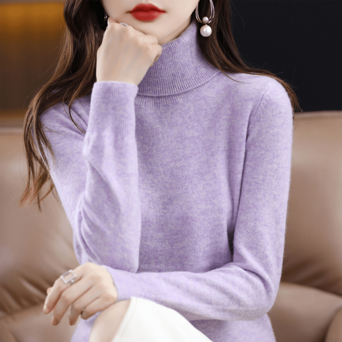 Colette | Women’s Luxury Cashmere Turtleneck Sweater