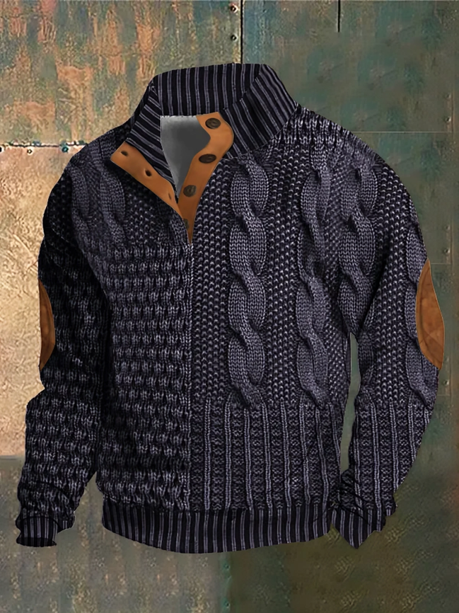 Sawyer | Men’s Patchwork Sweater Jacket
