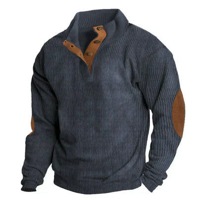 Pryce | Men’s Wool-Blend Button-Up Sweater