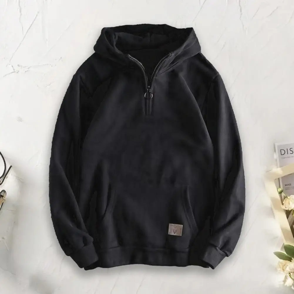 Pavric | Men’s Cotton Quarter-Zip Hoodie