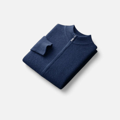 Ravender | Men’s Zipped Merino-Knit Sweater