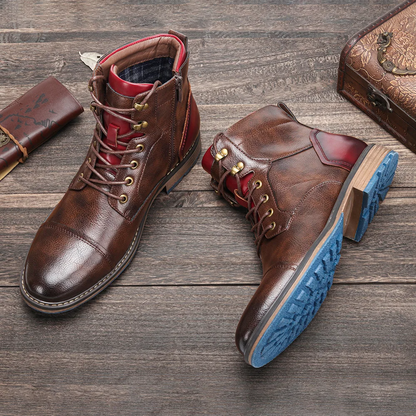 Coryne | Women’s Genuine Leather Lace-Up Boots