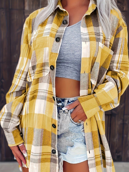 Daphne | Women’s Soft Plaid Layering Shirt