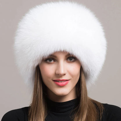 Sylven | Women’s Genuine Fox Fur Winter Hat