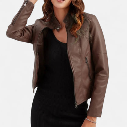 Quivara | Women’s Lightweight PU Leather Jacket