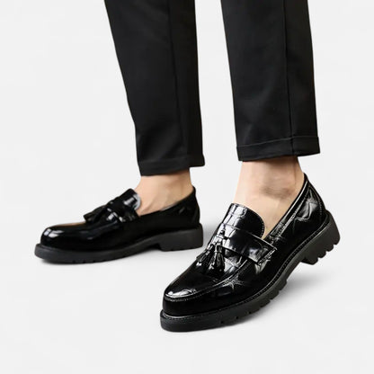 Javrin | Men’s Vintage-Fringe Loafers