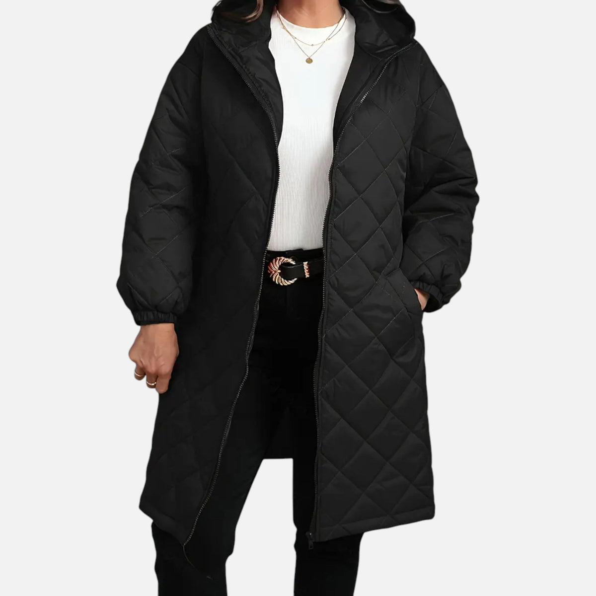 Rheona | Women’s Quilted Hooded Jacket