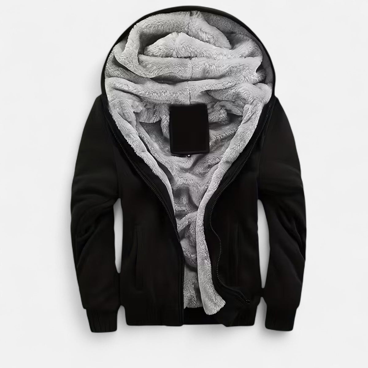 Raverton | Men’s Winter Jacket – Fleece-Lined Hooded Elegance