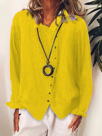 Isla | Cotton-Linen Long Shirt