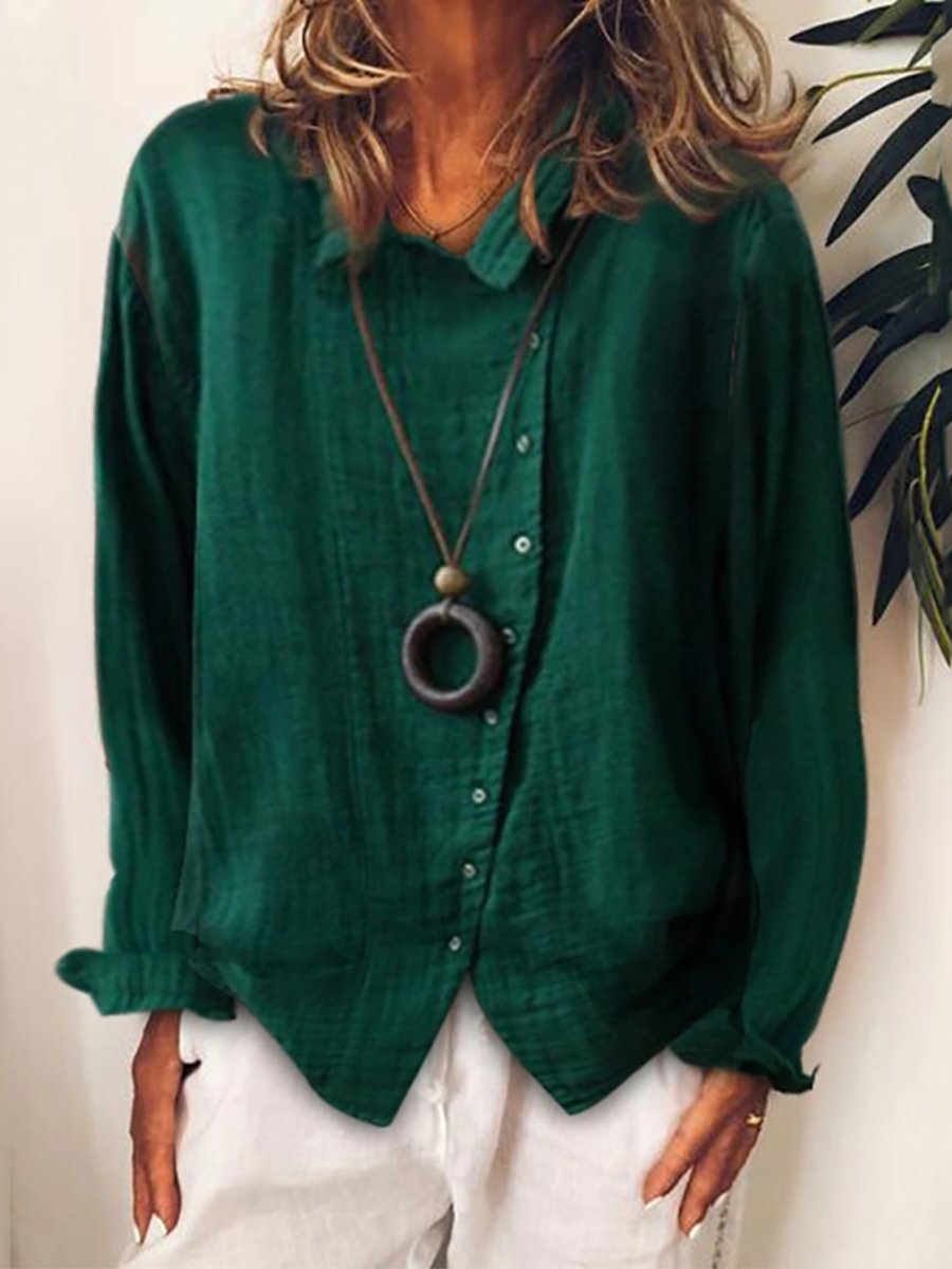 Isla | Cotton-Linen Long Shirt