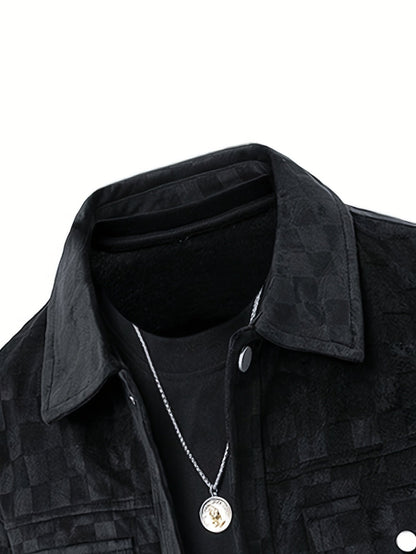 Cairne | Men’s Velour Suede Checkerboard Jacket