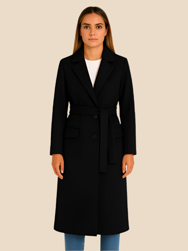 Sophia | Women’s Double-Breasted Long Coat