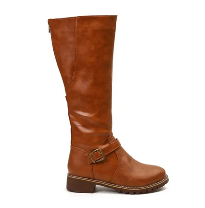 Noa | Women’s Knee High Buckle Strap Boots